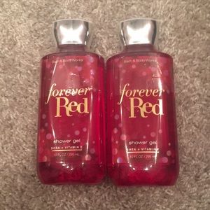 2 New Bath & Body Works Forever Red Shower Gel
